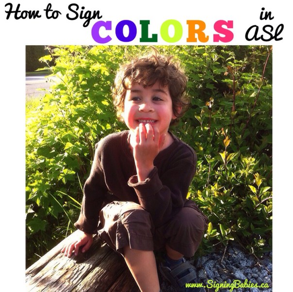 How to Sign COLORS in American Sign Language by www.SigningBabies.ca