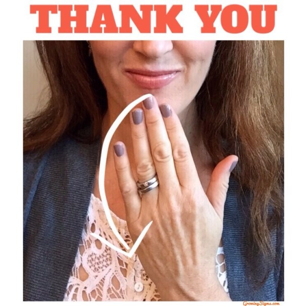 How to sign THANK YOU www.growingsigns.com