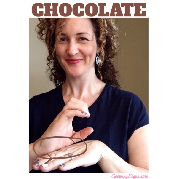 How to sign CHOCOLATE in American Sign Language --www.growingsigns.com